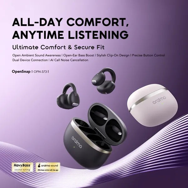 Oraimo OpenSnap Clip-On True Wireless Headphones