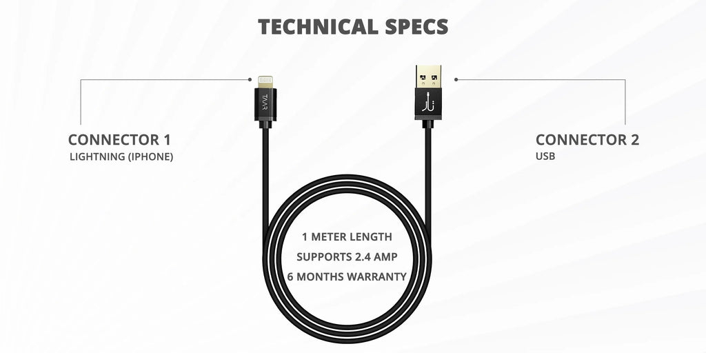 Premium Lightning 3A | Golden Connectors