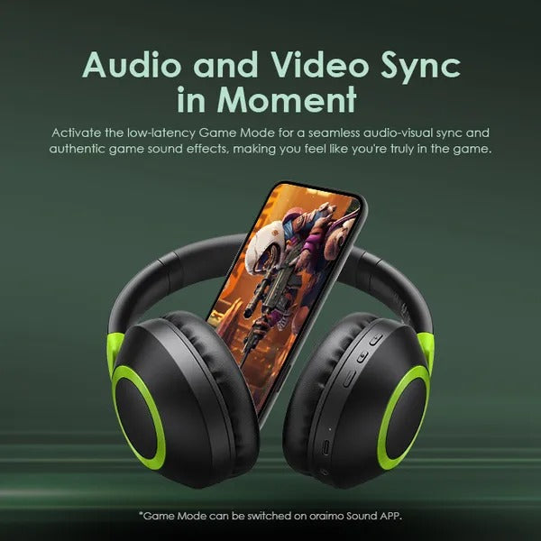 Oraimo BoomPop2S ENC Over-Ear Wireless Headphones