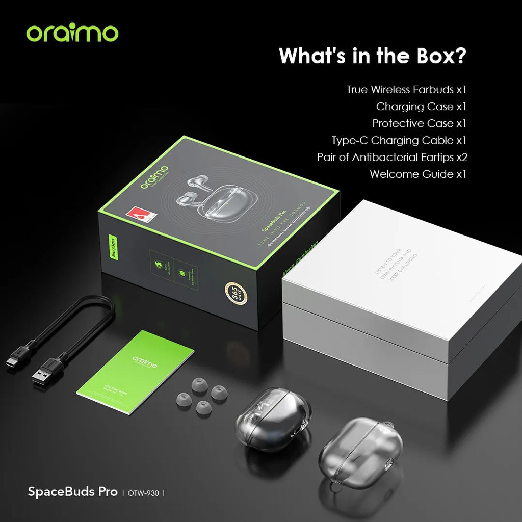 Oraimo SpaceBuds Pro Hybrid ANC True Wireless Earbuds